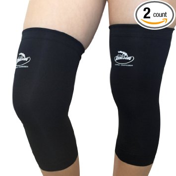 Compression Fit Support Copper Knee Brace Recovery Sleeves-2 pieces Set