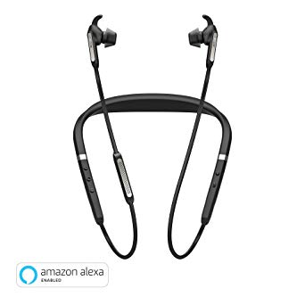 Jabra Elite 65e Alexa Enabled Wireless Stereo Neckband with in-Ear Noise Cancellation – Titanium Black