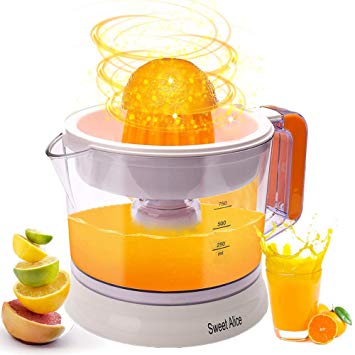 Electric Citrus Juicer, Large Capacity | Auto Reverse Pulp Fresh Oranges, Lemons, Limes, Grapefruits etc for Healthy Juice