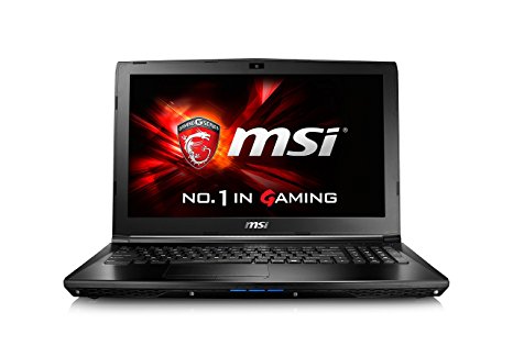 MSI GL62 6QC-040CA 15.6-Inch Laptop, Black