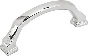 Amerock | Cabinet Pull | Polished Chrome | 3 inch (76 mm) Center to Center | Revitalize | 1 Pack | Drawer Pull | Drawer Handle | Cabinet Hardware