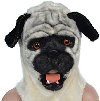 HOMCOM Realistic Mouth Mover Mask Halloween/Cosplay Costume Animal Mask