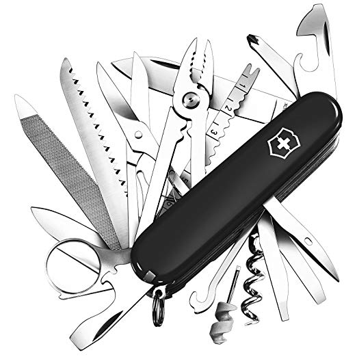 Victorinox Swiss Army Knife Swiss Champ, Black