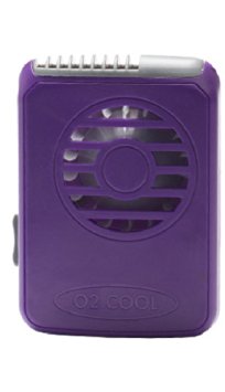 O2 Cool Necklace Personal Cooling Fan, Purple