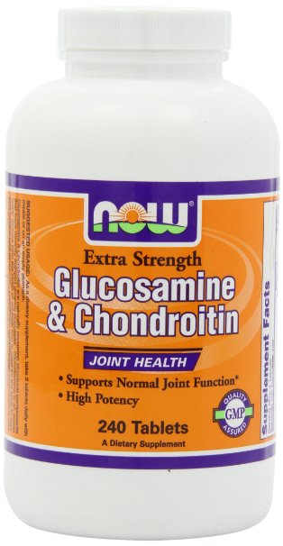 NOW Foods Extra Strength Glucosamine and Chondroitin Sulfate 240 Tablets