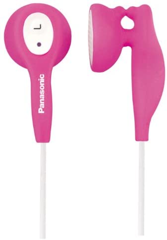 Panasonic RP-HV21-P In-Ear Earbud Heaphones with Built-in Clip (Pink) (Discontinued by Manufacturer)