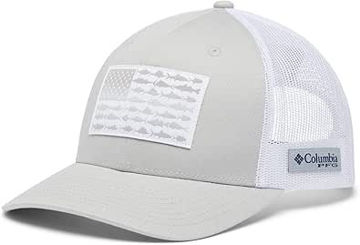 Columbia Unisex-Adult Pfg Fish Flag Mesh Snap Back