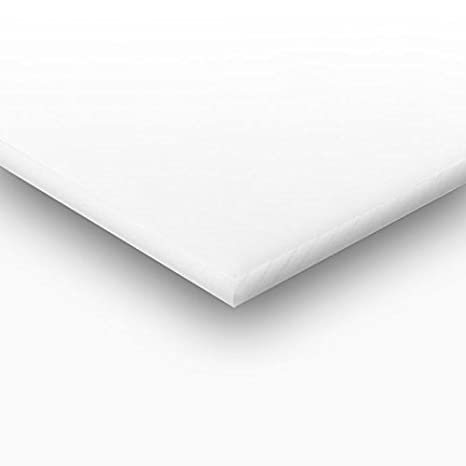 Acetal Copolymer Plastic Sheet 2" x 12" x 12" - White Color