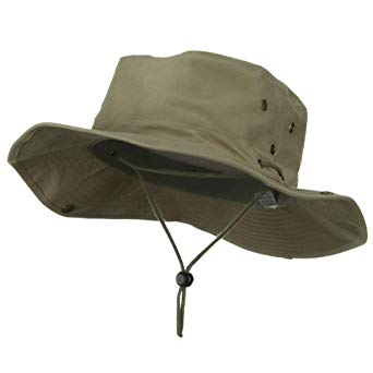 Extra Big Size Brushed Twill Aussie Hats -Khaki