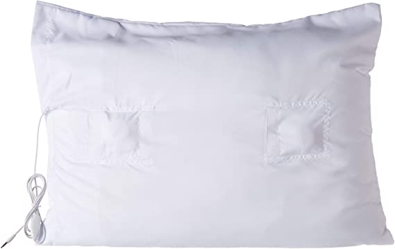 PillowPlayer™ Pillow Speakers & Pillowcase with Speaker Pockets, White Standard