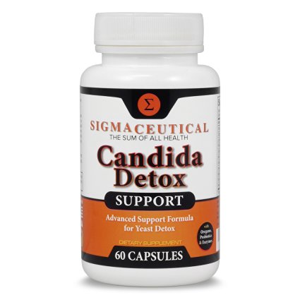 Premium Candida Cleanse - Yeast Infection Treatment - Parasite Detox - Oral Thrush Remedy - Organic Probiotic Support - Ultimate Cleanser for Men and Women - Free Candida Diet eBook - 60 Capsules