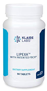 Klaire Labs Lipexa - Patented Dietary Fiber Formula with FBCx Fiber, Formerly Calorease Nuvexa (90 Tablets)