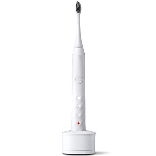 BURST Sonic Electric Toothbrush with Charcoal Toothbrush Head, White