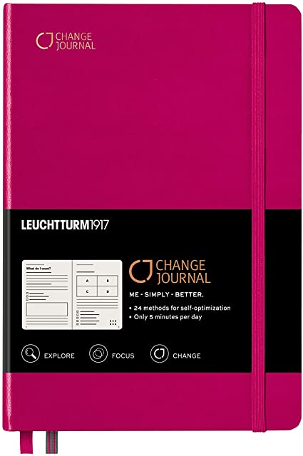 Leuchtturm1917 Medium A5 Journal Notebook- Change Special Edition- 294 Numbered Pages, Berry