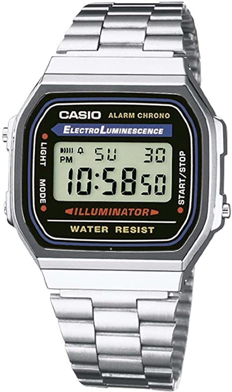 Casio A168WA-1 Mens Classic Digital Bracelet Watch