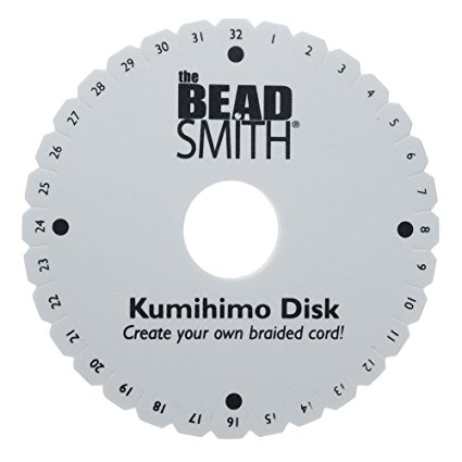 Beadsmith Kumihimo Round Disk with English Instructions, 6-Inch