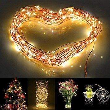 Solar String Lights Lanterns, Outdoor Garden Lights with 20 LED Fairy Light with Fabric Lantern Ball Christmas Globle Lights for Path Party (Warm White String Lights)