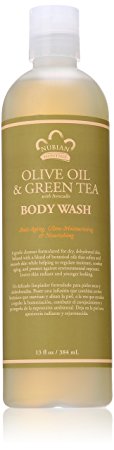 Nubian Heritage Body Wash, Olive and Green Tea, 13 Fluid Ounce