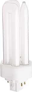 Satco S8346 3000K 26-Watt GX24q-3 Base T4 Triple 4-Pin Tube for Electronic and Dimming Ballasts, Warm White (3000K)