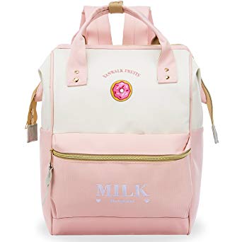 ZOMAKE Casual Travel Backpack, Diaper Bag Laptop Daypack Stylish School Backpack for Women & Girls, with Wide Doctor Style Top Opening