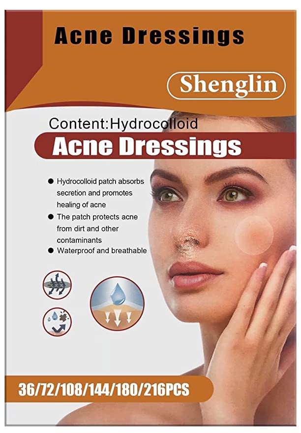 Acne Pimple Healing Patch - Absorbing Cover, Invisible, Blemish Spot, Hydrocolloid, Skin Treatment, Facial Stickers,12mm (72 Count)