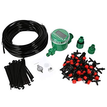 Micro Drip Irrigation System Kit Hose Timer Dripper Sprinkler Plant Watering Irrigation Pipe Irrigation Spray Flower Lawn Patio Garden Greenhouse Plants