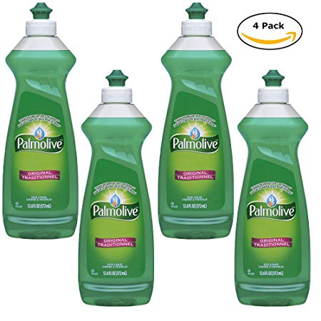 Palmolive Essential Clean,Dish Liquid Soap,Original , 12.6 Fl.Oz (4 Pack)