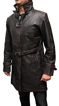 WD Men's Brown Trench Coat Jacket ► BEST SELLER ◄