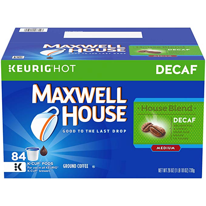 Maxwell House Decaf House Blend Keurig K Cup Coffee Pods (84 Count)