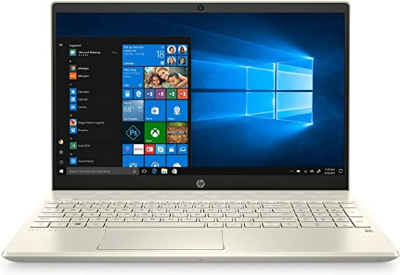 HP Pavilion Touchscreen Laptop Computer 15.6" 8th Gen Quad-Core Intel i5-8265U up to 3.9GHz 8GB DDR4 RAM 256GB PCIe SSD WiFi Bluetooth 4.2 HDMI USB Type-C Gold win10 Home