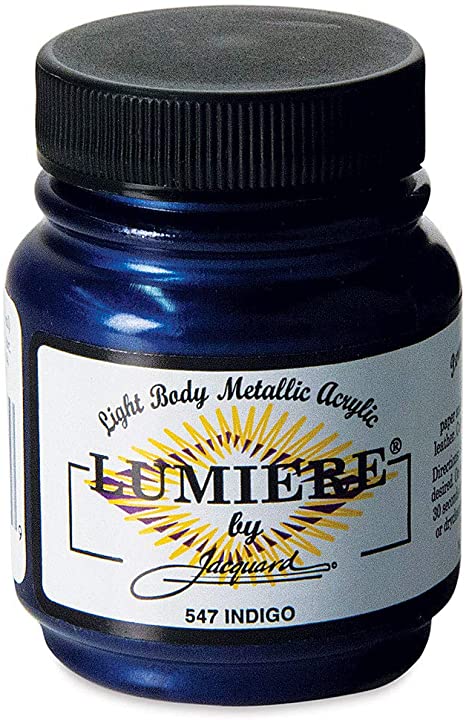 Jacquard Lumiere Acrylic Color, 2.25 oz, Indigo