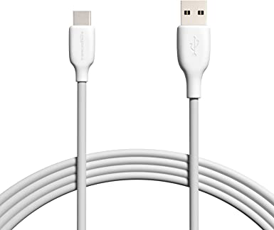 AmazonBasics USB2.0 C Male to A Male Cable, 2X 3ft, 2X 6ft and 1x 10ft, PVC, 5 Packs, White