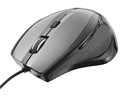 Trust Maxtrack Wired USB Mouse for Computer and Laptop - Grey