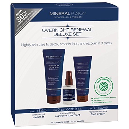 Mineral Fusion Overnight Renewal Deluxe Skin Care Set