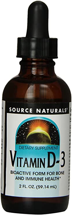 Source Naturals Vitamin D-3 Liquid Drops 2000 iu Supports Bone & Immune Health - 2 Fluid oz