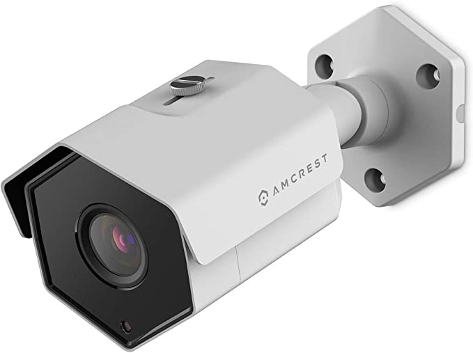 Amcrest UltraHD 5MP Outdoor POE Camera 2592 x 1944p Bullet IP Security Camera, Outdoor IP67 Waterproof, 104° Viewing Angle, 98ft Night Vision, 5-Megapixel, IP5M-1173EW (White)