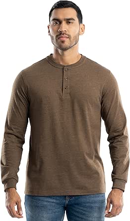 Wrangler Men's Jersey Knit Long Sleeve Henley T-Shirt