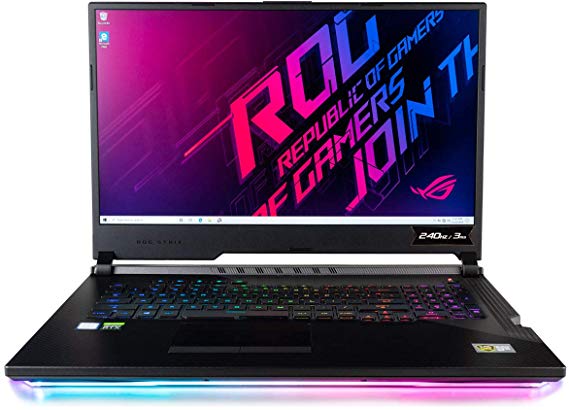 CUK ASUS ROG Scar III G731GW Gaming Laptop (Intel i7-9750H, 32GB RAM, 2TB NVMe SSD   2TB HDD, NVIDIA GeForce RTX 2070 8GB, 17.3" Full HD 240Hz 3ms, Windows 10 Home) Gamer Notebook Computer