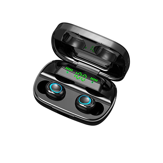 BOOMdan Bluetooth 5.0 Wireless Earbuds Sports Bluetooth Headphones in-Ear Stereo Built in Mic Headset Compatible with iPhone/Airpods/Ipad/Samsung/Android
