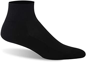 Ankle Diabetic Socks, Feelwe Unisex Non Binding Cotton Socks Seamless Toe Cushion Crew Summer Socks for Men Women 1/6 Pairs