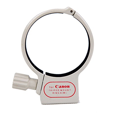 Tripod Mount Ring/Lens Collar for Canon EF:70-200mm F4, EF:200mm F2.8, EF:70-200mm F4L IS, EF:300mm F4L, EF:400mm F5.6L, EF:80-200mm F2.8L White