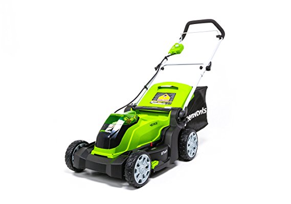 Greenworks 17-Inch 40V Cordless Lawn Mower, Battery Not Included MO40B01