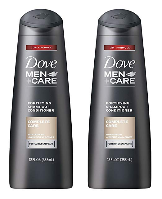 Dove Men Care 2-in-1 Fortifying Shampoo   Conditioner, Complete Care, 12 Ounce (Pack of 2)