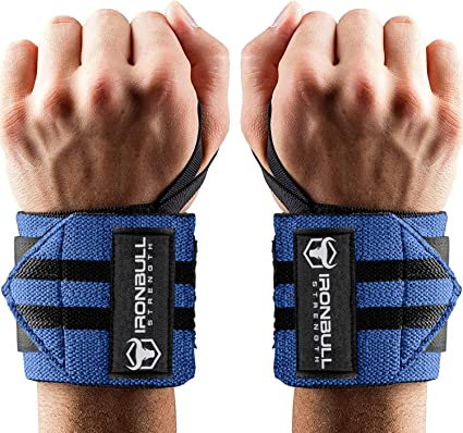 Wrist Wraps for Weightlifting (USPA, IPL, USAW & IWF Approved) - 18” Premium Quality Weight Lifting Wrist Support Straps for Bench Press, Overhead Press, Dips and Curls – Best Wristbands for Olympic Lifting Gym Workout, Cross-Training, Bodybuilding, Strength Training and Powerlifting