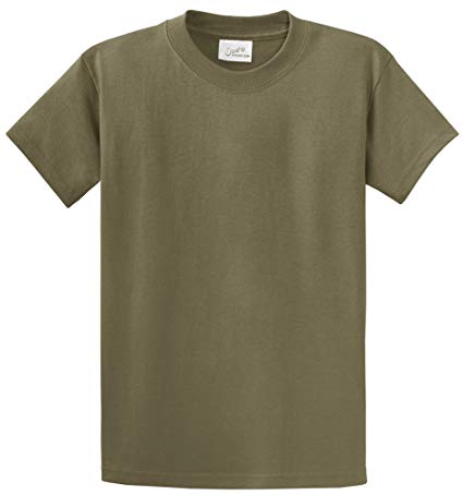 Joe's USA Mens Big & Tall Heavyweight 100% Cotton Short Sleeve T-Shirt. LT-4XLT