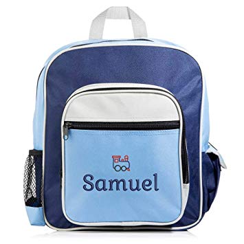 Lifetime Creations Personalized Backpack - Embroidered Kid's Backpack, Toddler Backpack (Blue/Navy)
