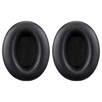 Bingle Cusions Quietcomfort 15 Ear Pads for Bose QC15 QC25 QC35 Ae2 Ae2i Ae2w Around Ear Headphones Earpads and Inner Foam Mats(1 Pair Black)