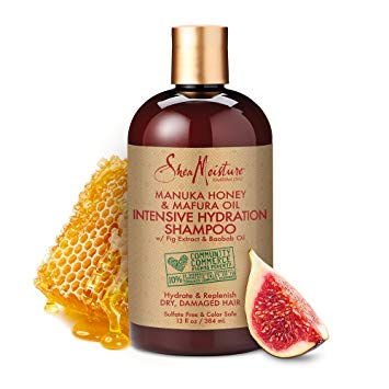 Shea Moisture Manuka Honey & Mafura Oil Intensive Hydration Shampoo with African Rock Fig & Baobab Oil 13 oz