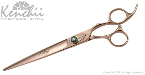 Kenchii Rose Gold Deluxe Grooming Shears Great Grooming Shears for All Breeds