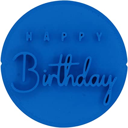 Happy Birthday Embosser/Stamp for Fondant, Icing, Cupcake, Cake, Decoration